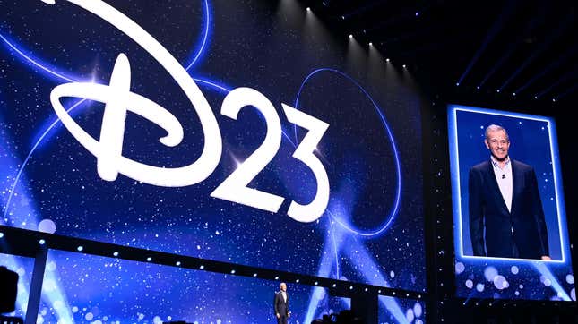 Bob Iger appears on stage at D23 2024.